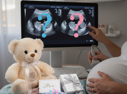 Gender Reveal Heartbeat Bear